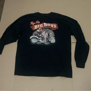Toys For Big Boys Black Long Sleeve Shirt